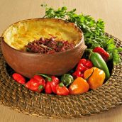Escondidinho de carne seca