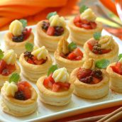Mini Vol-au-vent de Frutas Vermelhas