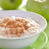 Arroz doce com maçã
