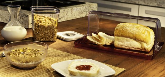 Para guardar pão e sabor