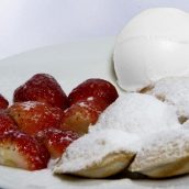 Poffertjes de morango