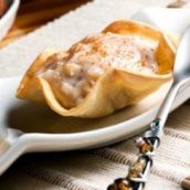 Sobremesa de maçã com canela