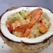 Risoto de camarão