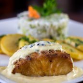 Peixe com molho de maracujá