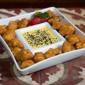Cubos de frango crocante