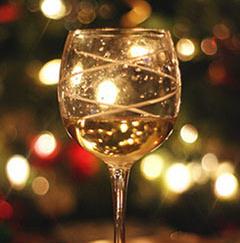 Etiqueta do vinho no Natal