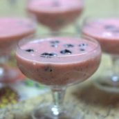 Creme de frutas vermelhas