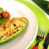 Abobrinha recheada light