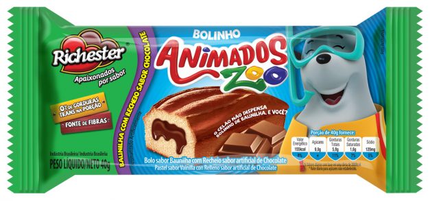 Richester lança bolos prontos para a linha Animados Zoo