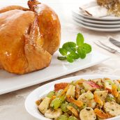 Peru com Castanhas e Molho de Caju