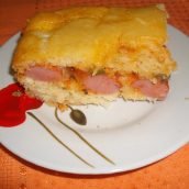 Cachorro quente de forno