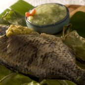 Moqueca de peixe com pirão