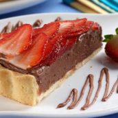 Torta de Nutella com morango