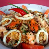 Arroz com frutos do mar