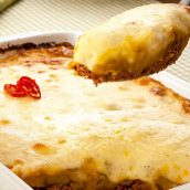 Escondidinho de carne seca e abóbora