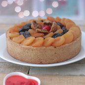Torta de ricota com frutas secas