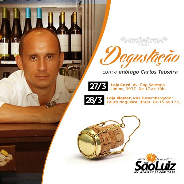 Mercadinhos São Luiz promove degustação de vinhos