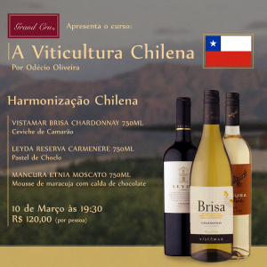 Noite de vinhos Chile Grand Cru Fortaleza 10 de março 2015
