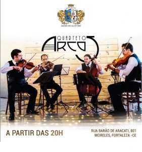 Quarteto Arcos apresenta-se jajá no Jardim do Alchymist