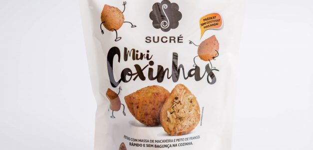 Mini coxinhas da Sucré Patisserie são comercializadas no Pinheiro Supermercado