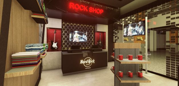 Loja do Hard Rock Café Fortaleza traz produtos inspirados em pontos turísticos locais