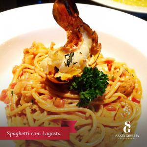 Spaghetti com lagosta
